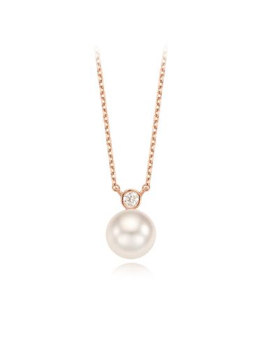 SILVER pearl necklace RC0383 - ROSEMONT - Modalova