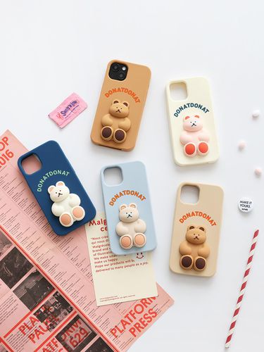 DONATDONAT Bear Silicon Case iPhone13 - romane - Modalova