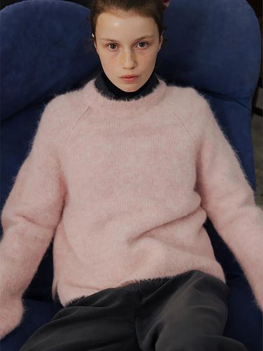 Fur Blend Pullover Knitwear_Pink (WE4X51C79X) - kotelo - Modalova