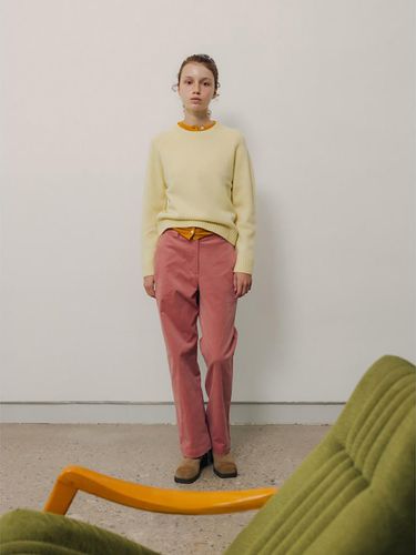 Corduroy Straight fit Pants Pink - kotelo - Modalova