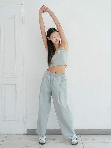 Work Straight Pants - Light Gray - Chez Nous a Paris - Modalova