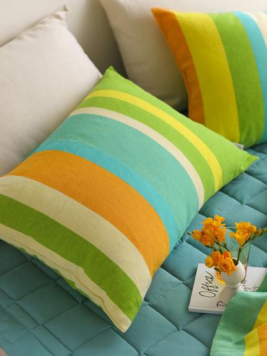 Pillow Cover Organic Cotton 50x70 Green Tangerine - ORIGO - Modalova