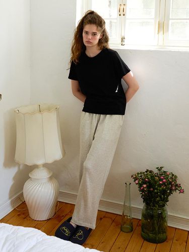 GIFT option] Lazy waffle pajama pants - Chez Nous a Paris - Modalova