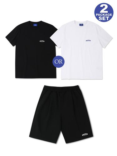 SET]DOLPHIN ARCH LOGO HALF SLEEVE T-SHIRTS & TUCK - DOLPHIN WAVE APPAREL - Modalova