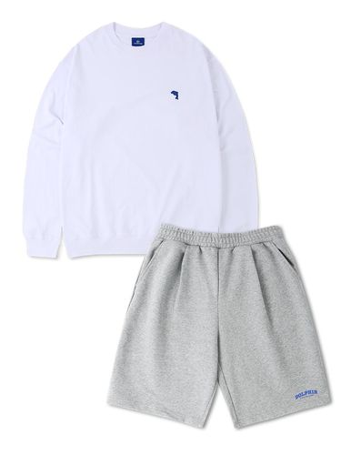 DOLPHIN MINI CHAIN EMBROIDERY LOOSE-FIT MTM&TUCK - DOLPHIN WAVE APPAREL - Modalova