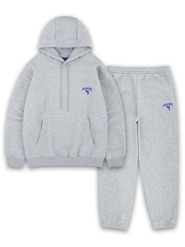 DOLPHIN CHAIN EMBROIDERY BACK BRUSHED HOOD &JOGGER - DOLPHIN WAVE APPAREL - Modalova