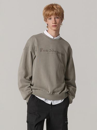 Pigment Classic Logo Embroidery Sweat Shirt - bensherman - Modalova