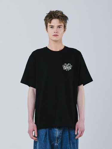 Collage Short Sleeve T-Shirt Black - RADINEO - Modalova