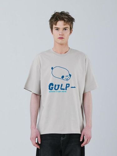 Gulp Short-Sleeved T-Shirt Beige - RADINEO - Modalova