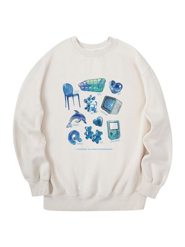 Blue collector sweatshirt Beige - RADINEO - Modalova