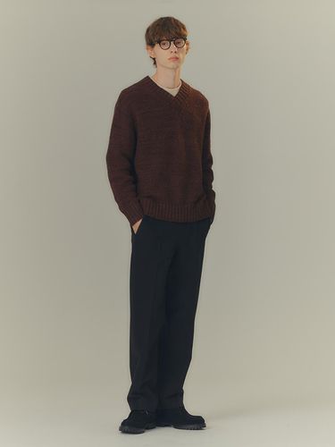 Warm] Semi-wide Hidden Banding Pants MYPT71T4 - MIND BRIDGE MEN - Modalova