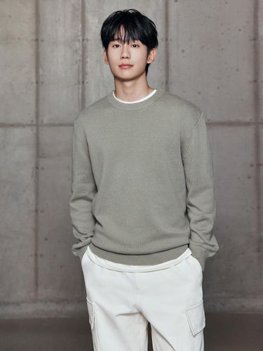 Semi-Oversized Knitwear] Semi-Oversized Knitwear - MIND BRIDGE MEN - Modalova