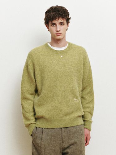 Hoyte] Premium Alpaca Semi Oversized Fit Knitwear - MIND BRIDGE MEN - Modalova