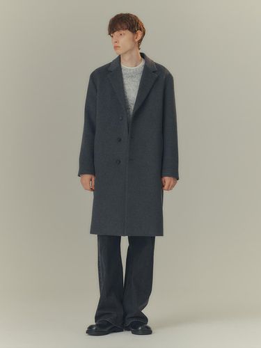 Do Good_Cashmere Semi-Oversized Fit Single Coat MY - MIND BRIDGE MEN - Modalova