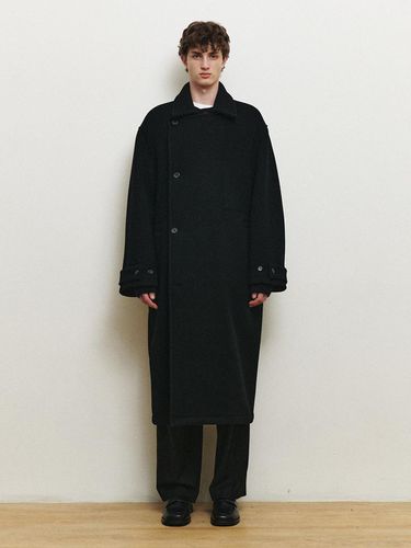 Hoyte] Wool Blended Double Overfit Long Coat MYCA - MIND BRIDGE MEN - Modalova