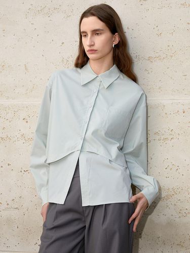 BA_Double layer loose shirt_2color - PIA STUDIO - Modalova