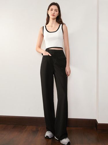 BA_Drape slim pants_BLACK - PIA STUDIO - Modalova