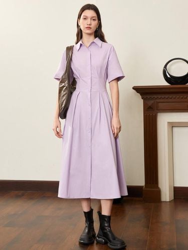 BA_Waist slim purple dress - PIA STUDIO - Modalova