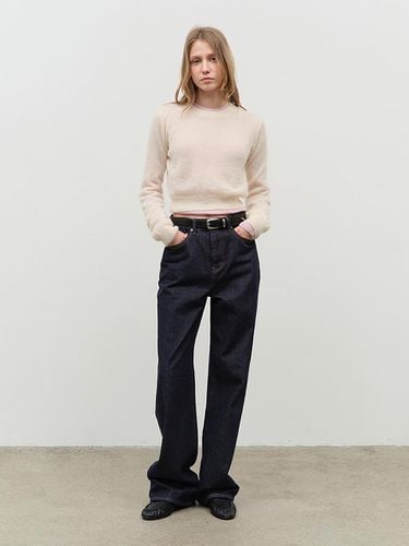 Brushed Straight Jeans - Raw Blue - Dunst for WOMEN - Modalova