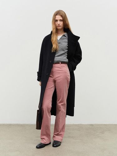 S Semi Flared Corduroy Slacks - Soft Pink - Dunst for WOMEN - Modalova