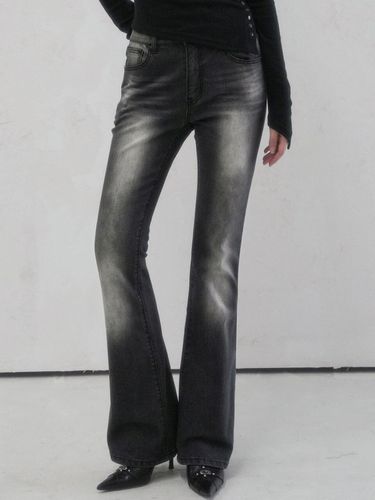 Deau Bootscut Denim Pants BLACK - vivacious - Modalova