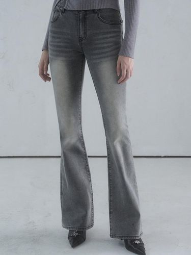 Noel Bootscut Denim Pants GREY - vivacious - Modalova