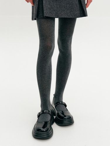 Janet Cotton Tights_Charcoal / JANET COTTEN TIGHTS - LOOKAST - Modalova