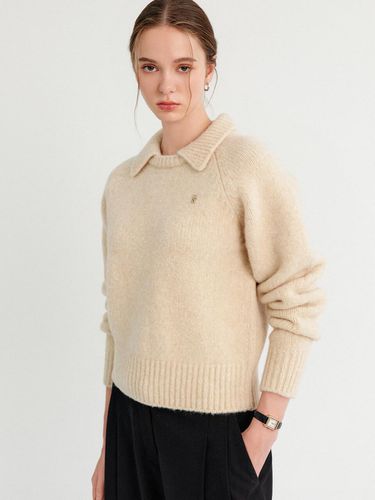 Jenna Wool Collar Knitwear_Beige / JENNA WOOL COLL - LOOKAST - Modalova