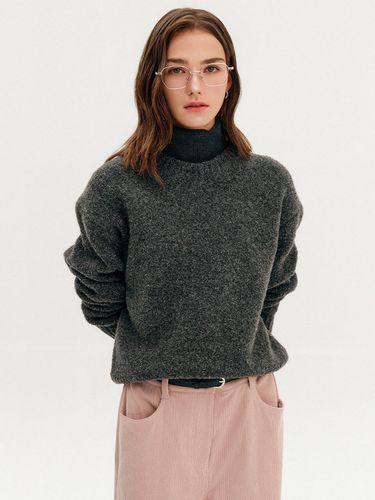 Daniel Boucle Wool Knitwear_Charcoal / DANIELLE BO - LOOKAST - Modalova