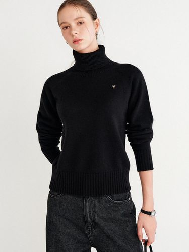 Romo turtleneck wool knitwear_Black / LOMO TURTLEN - LOOKAST - Modalova