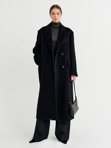 Kira Cashmere Single Long Coat - Black - LOOKAST - Modalova