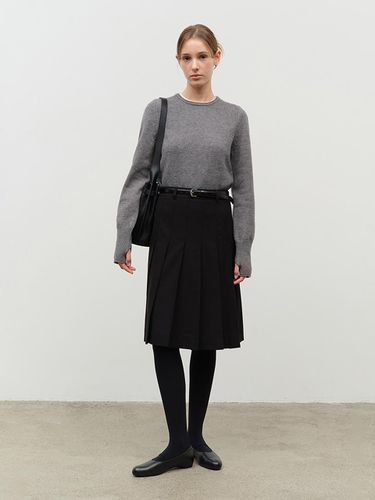 Thumbhole Cuff Sweater - Melange Grey - Dunst for WOMEN - Modalova