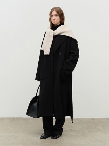 Handmade Cashmere Robe Coat - Black - Dunst for WOMEN - Modalova