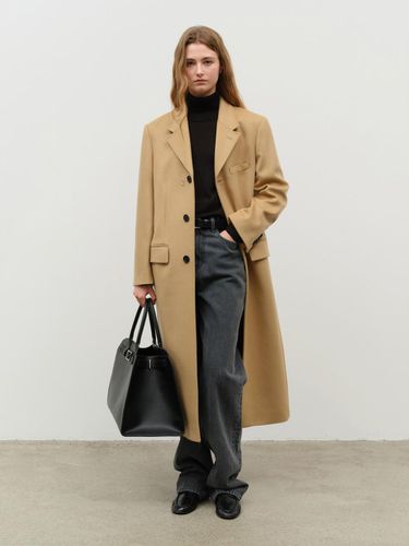 Unisex 2-Way 3-Button Cashmere Coat - Camel - Dunst for WOMEN - Modalova