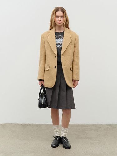 Unisex Alpaca Blazer Coat - Camel - Dunst for WOMEN - Modalova