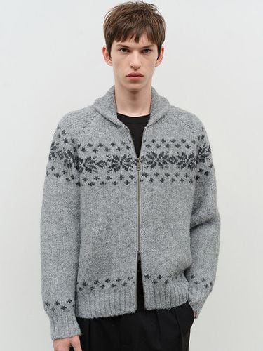 UNISEX COWICHAN CARDIGAN MELANGE GREY_M_UDSW4D121G - Dunst for MEN - Modalova