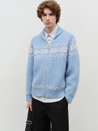 UNISEX COWICHAN CARDIGAN SOFT BLUE_M_UDSW4D121B1 - Dunst for MEN - Modalova