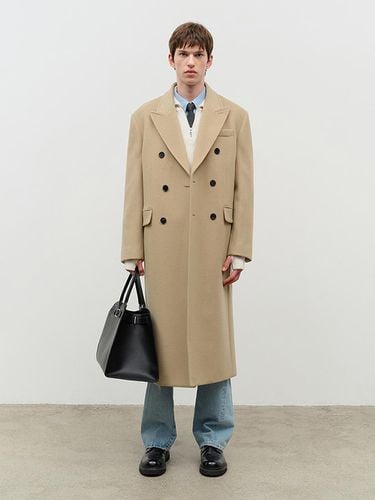 UNISEX TAILORED DOUBLE BREASTED WOOL COAT CAMEL_M - Dunst for MEN - Modalova