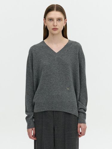 Exclusive] CASHMERE BLEND V - NECK PULLOVER - L’H.A.S - Modalova