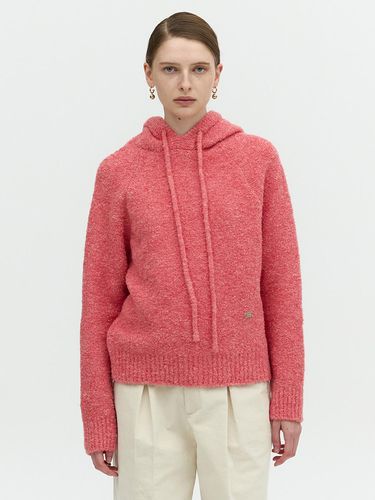 BOUCLE KNIT HOODIE_PINK - L’H.A.S - Modalova