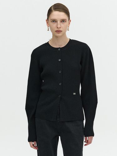 HOURGLASS KNITTED CARDIGAN_BLACK - L’H.A.S - Modalova