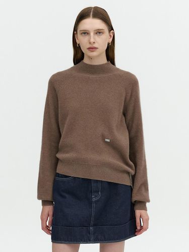 MOCK NECK PULLOVER_BROWN - L’H.A.S - Modalova