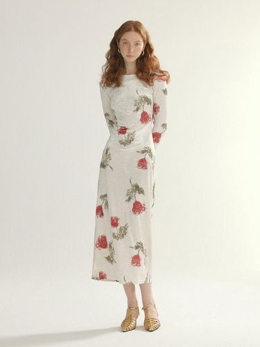 Wild Rose Velvet Long Dress - Sincethen - Modalova