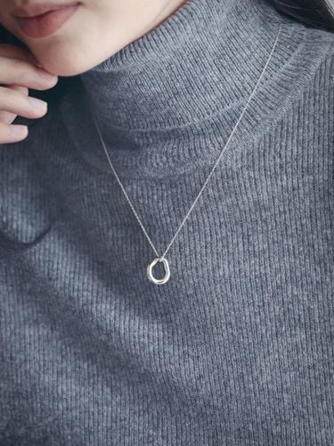 SW4064 Simple round ring necklace_Silver - TILLIDIE - Modalova