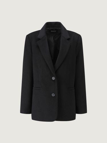 Wool double button short jacket black - DEKAVV - Modalova