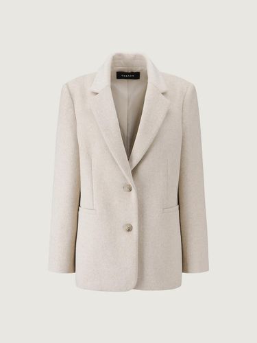 Wool double button short jacket Light gray - DEKAVV - Modalova