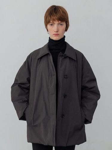 DOWN HALF BALMACAAN COAT - Carriere - Modalova