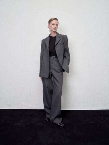 Tarius twisted belted wide pants Grey - ARIK. - Modalova