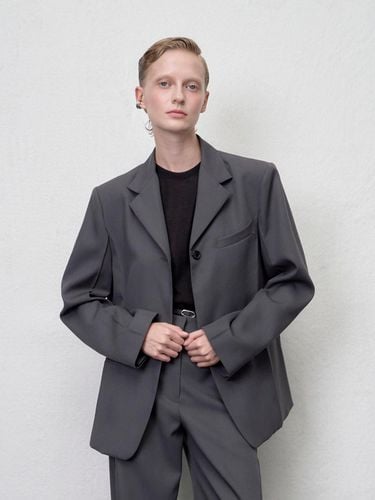 Kaus Pressed singlebreasted jacket Grey - ARIK. - Modalova