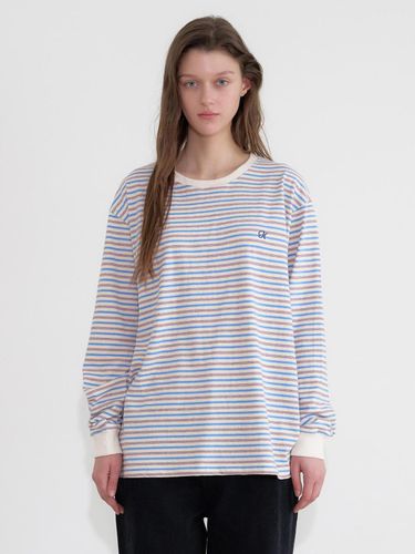 S stripe long sleeve t shirts (blue - purple) - hetherment - Modalova